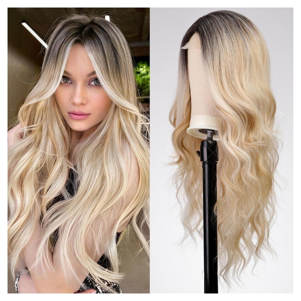 Perücke Lacefront Gemischtes Blond und Blondiertes Blond Fro 1 St