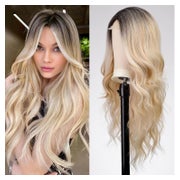 Perücke Lacefront Gemischtes Blond und Blondiertes Blond Fro 1 St