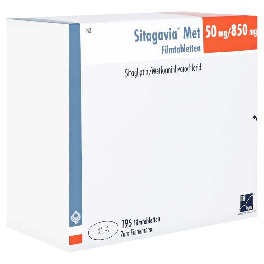 SITAGAVIA Met 50 mg/850 mg Filmtabletten 56 St, 56 St online 