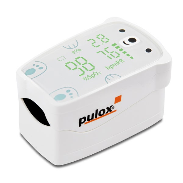 Pulox PO-235 - Finger-Pulsoximeter für Kinder mit Alarm in Weiß 1 St