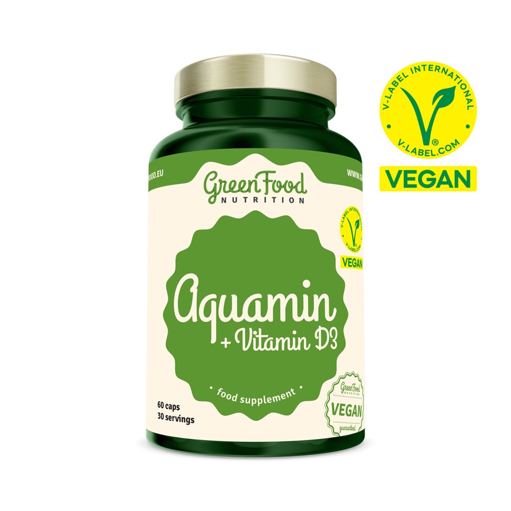 GreenFood Nutrition Aquamin + Vitamin D3 60 St