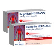 Produktabbildung: Ibuprofen Heumann 400 Mg Doppelpack 2X20 St