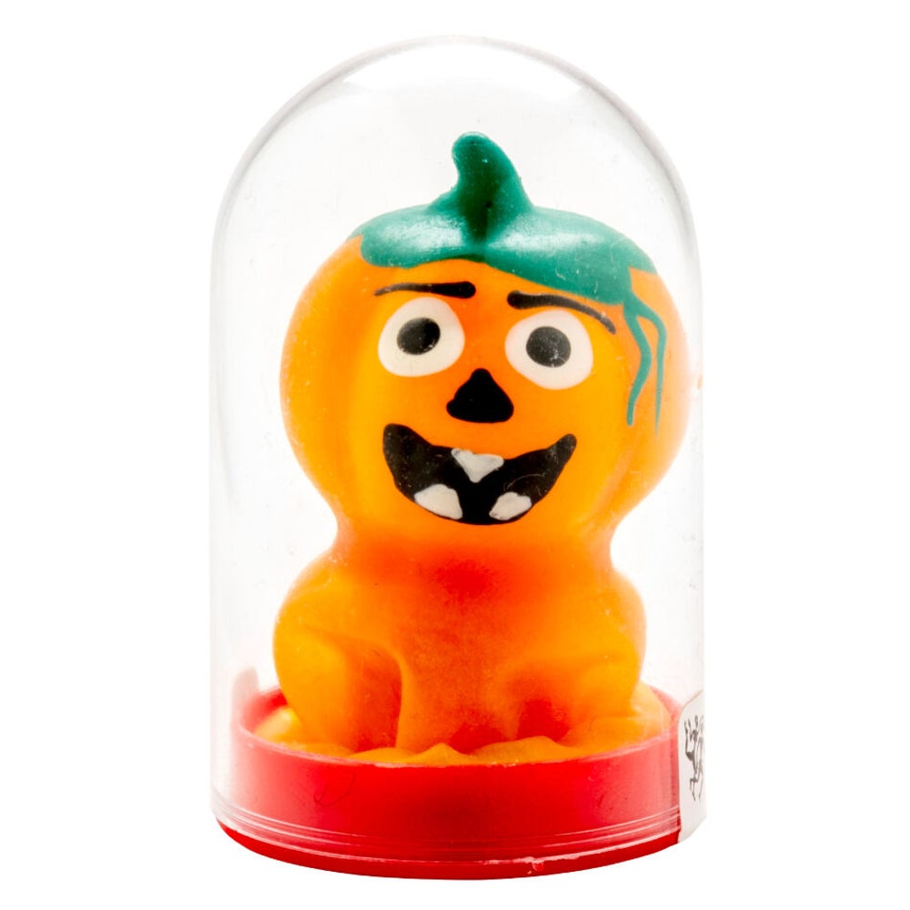 Scherzkondom «Halloween» handbemalt, Kürbis-Motiv. (1 Stück) 1 St