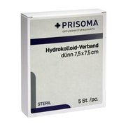 Hydrokolloid-verband dünn 7,5x7,5 cm 5 St