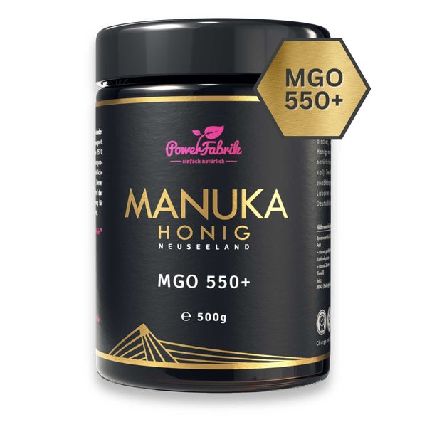 PowerFabrik Manuka Honig MGO 550+, im Glas