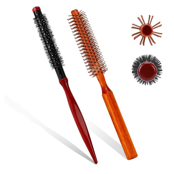 Kleine Rundbürste Haarstyling Mini Lockenbürste Nylonborsten 1 St