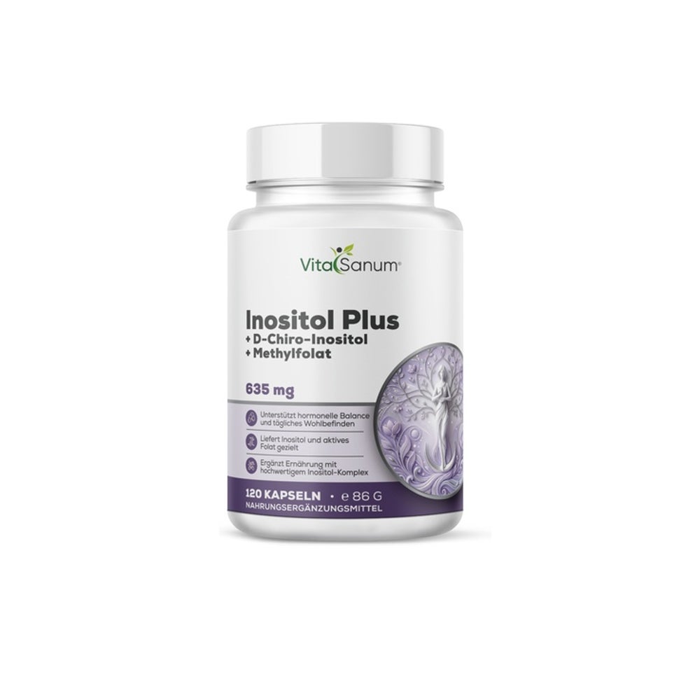 VitaSanum® Inositol Plus – 2542 mg Tagesportion – 120 Kapseln 120 St