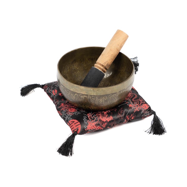 bodhi Tibetische Klangschale mit SCHRIFTZEICHEN 1 St