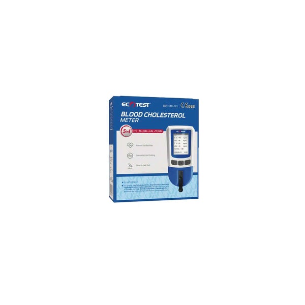 Ecotest Cholesterin-Messgeraet Bundle mit 10 Teststreifen 1 St