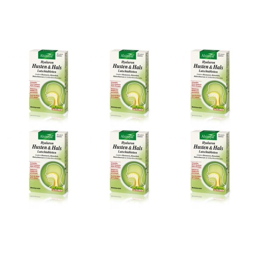 Alsiroyal Hyaluron Hustenreiz Lutschtabletten Stk 180 g online kaufen |  DocMorris