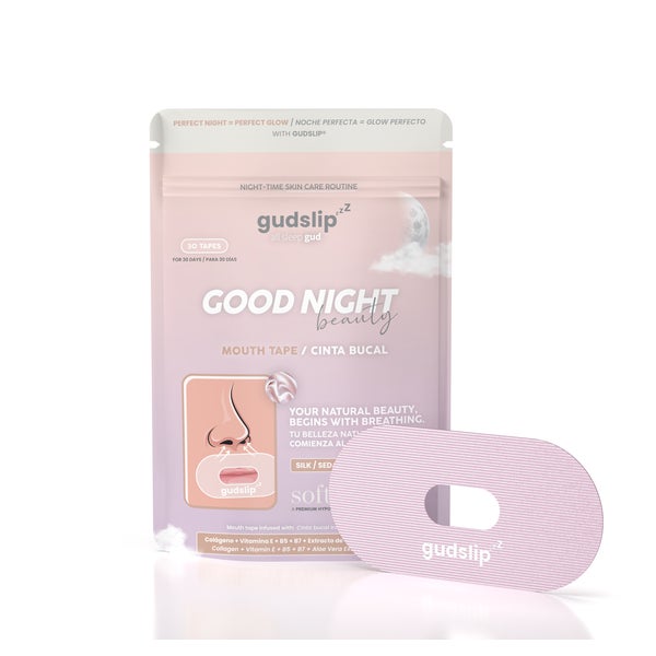 gudslip® Mundpflaster mit Öffnung rosa- für einen erholsamen Schlaf , Monatspackung 30 St