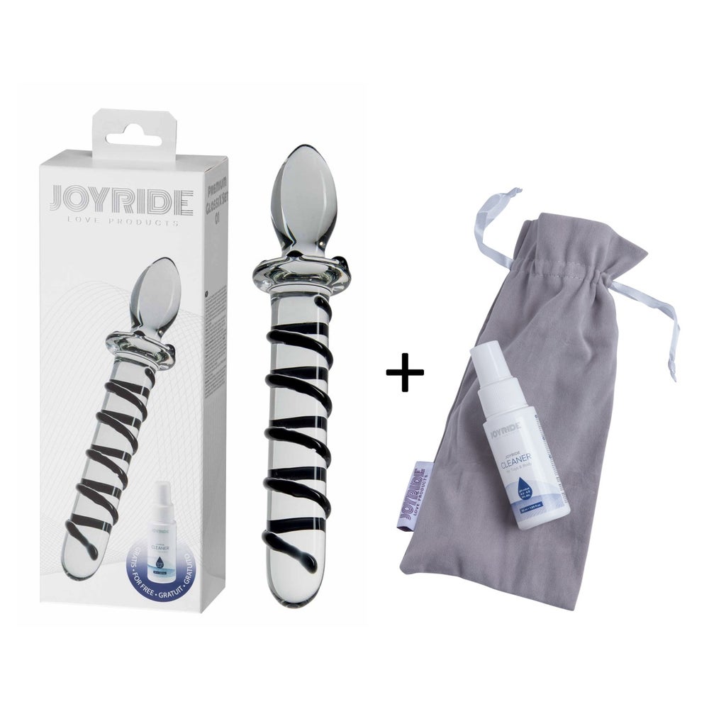 JOYRIDE - GlassiX Set - Hand gefertigter Glas-Dildo
