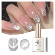 Gel Nagellack Cat Eye Magnetisch UV Glitzer Maniküre Silber 1 St