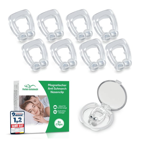 Perfekt-Schlafen24 8x Anti Schnarch Nasenklammer 8 St