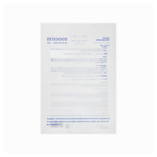 mixsoon Bifida Mask Pack (Packung mit 5 Tuchmasken zu je 25g)