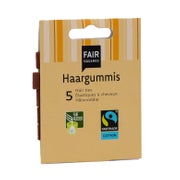 FAIR SQUARED Haargummis 5er Braun