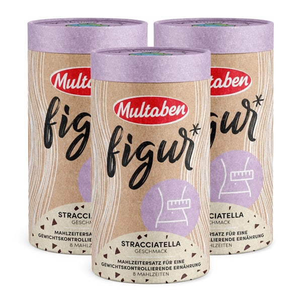 Multaben Eiweiß Diät Shake Stracciatella 3er Vorteilspack 1320 g