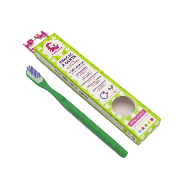 Lamazuna Organic Wechselkopf Zahnbürste Klick-it Sehr Weich / Extra Soft mit Wechselkopf