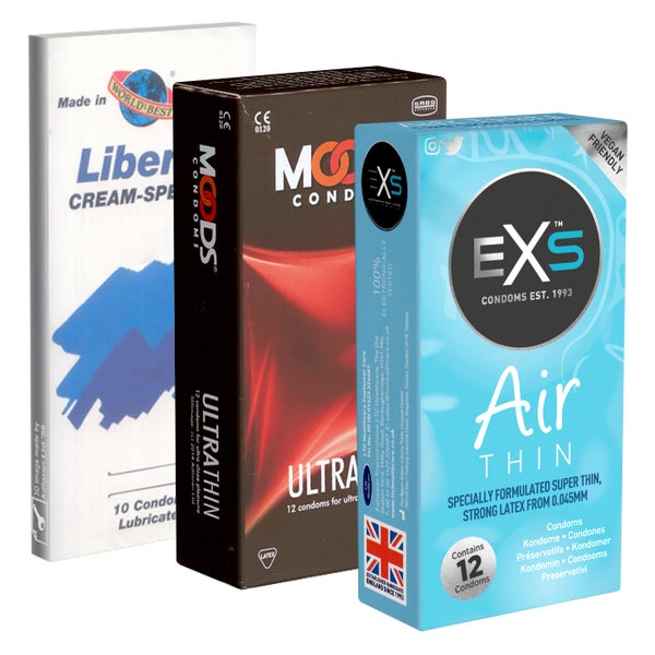 Kondomotheke® Feel&Thin Mix Nr.1 - 3 Sorten dünne Kondome (34 Kondome) 34 St