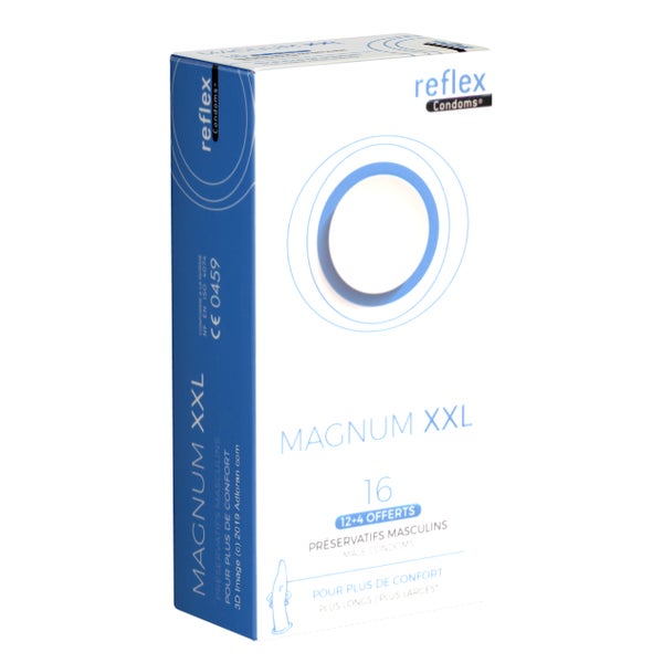 «Magnum XXL» große Kondome in XXL-Breite und Größe (16 Kondome) 16 St