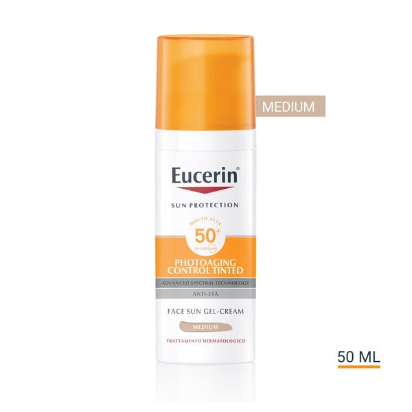 Eucerin Photoaging Control getönte Gel-Creme LSF 50+ Medium