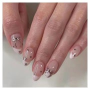 Künstliche Fingernägel French Almond French Bow 1 ml (1er Pa 1 St