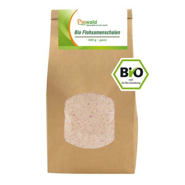 Piowald BIO Flohsamenschalen ganz 500 g