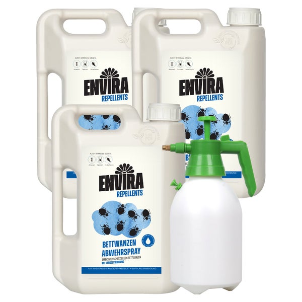 Envira Bettwanzen Abwehrspray im Vorteilspack mit Drucksprüher