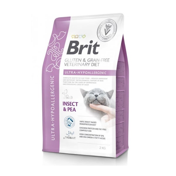 BRIT Veterinary Diet Cat Gluten Grain free Ultra-Hypoallergenic 2 kg