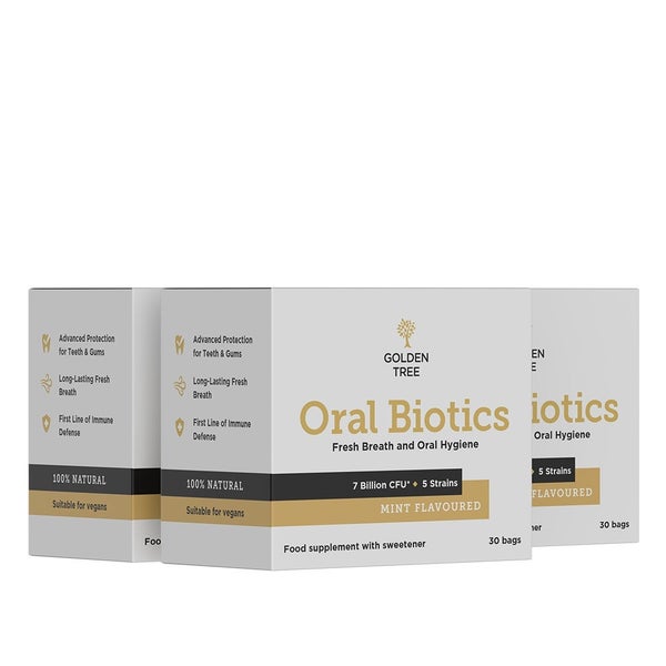 Golden Tree Oral Biotics Probiotika Mund 90 St 2+1 gratis 90 St