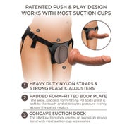 King Cock - Elite Bequemer Verstellbarer Gurt mitDildo