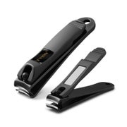 FVION Nagelknipser Set 2 Stück, Edelstahl Nagelzwicker für Finger- & Zehennägel