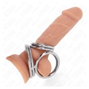 Kink - Dreifach Chrom Metall Penisring 1 St