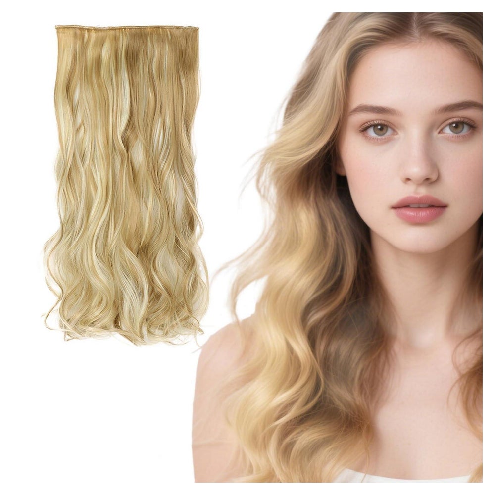 Haarverlängerungen unsichtbar Perücken Haarteile Dark Blonde 1 St