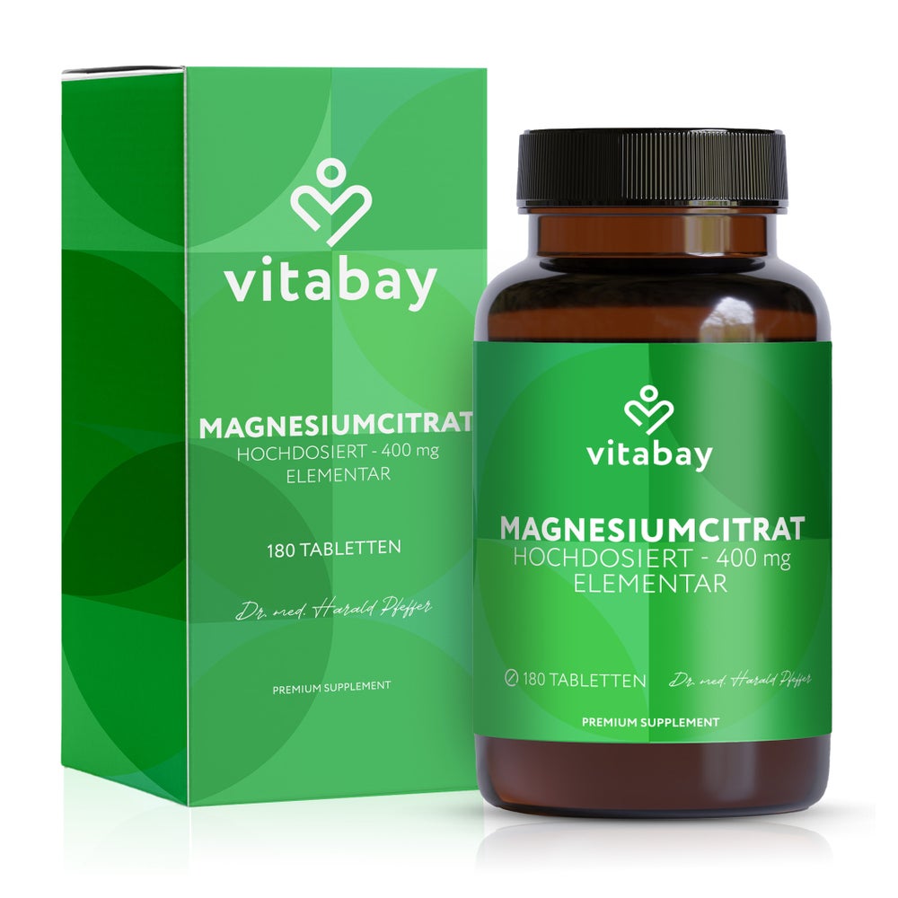 Vitabay Magnesiumcitrat 400 MG 180 St