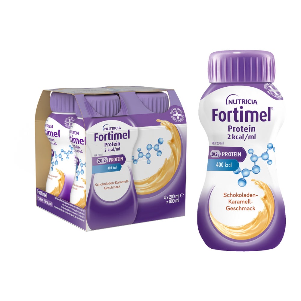 Fortimel? Protein 2 kcal Schokolade-Karamell 4X200 ml