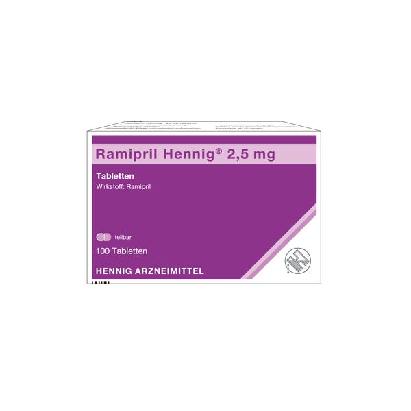 Ramipril Hennig 2,5 Mg Tabletten 100 St