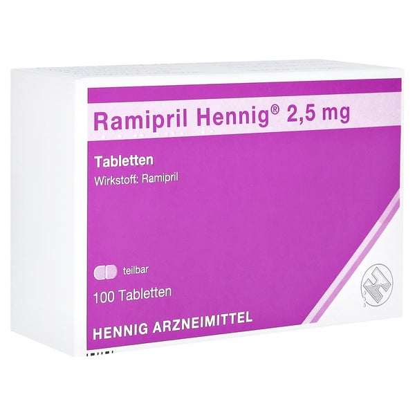 Ramipril Hennig 2,5 Mg Tabletten 100 St