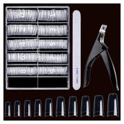 Falsche Nägel 500 Stück Acryl Tips Nagelknipser Nagelfeile T 1 St