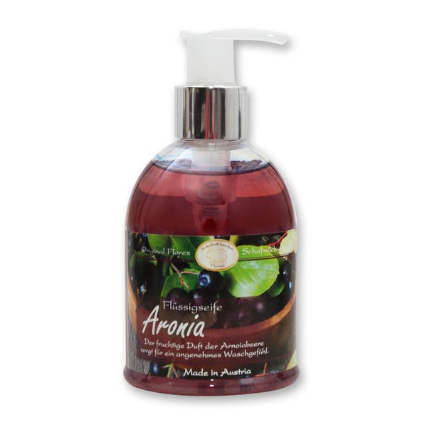 Florex Flüssigseife Aronia – sanfte Reinigung mit Bio Schafmilch 250 ml