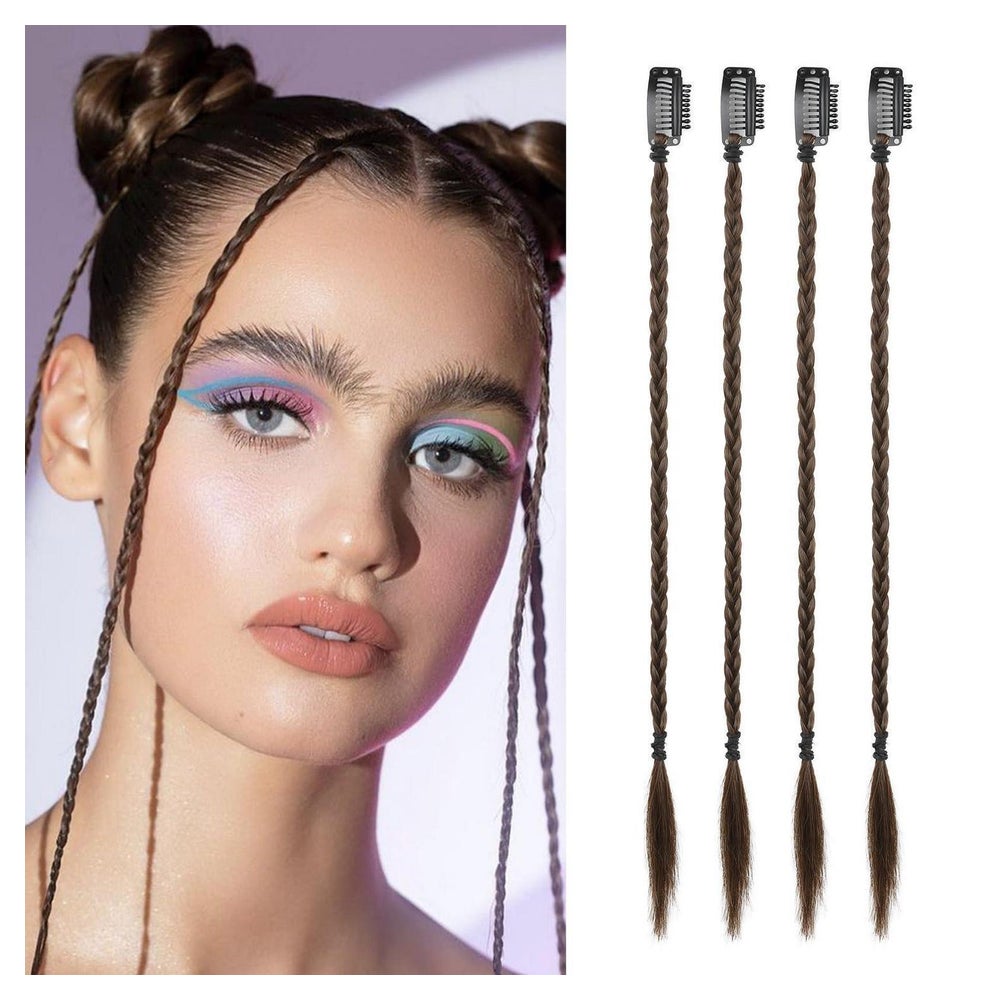 Haarverlängerung Clip in Braid Extensions Haarteile 35 CM Ro 1 St