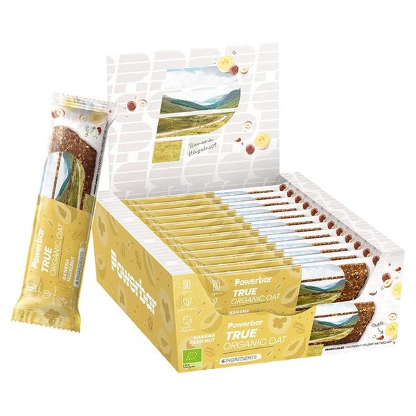Powerbar True Organic Oat Bar Banana-Hazelnut - 100% Pflanzlich + 100% Bio + Klimaneutral 16 St