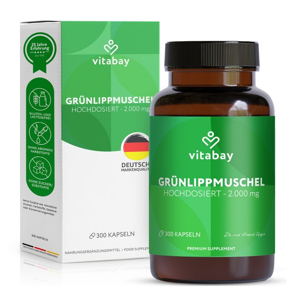 Vitabay GRÜNLIPPMUSCHEL 2000 mg hochdosiert 300 St