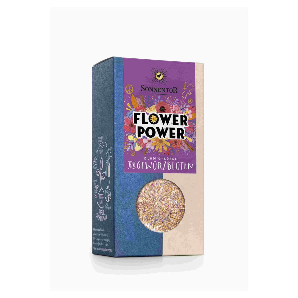 Flower Power Gewürz-Blüten-Zubereitung bio 35 g – Süßlich-blumige Bio-Gewürzmischung