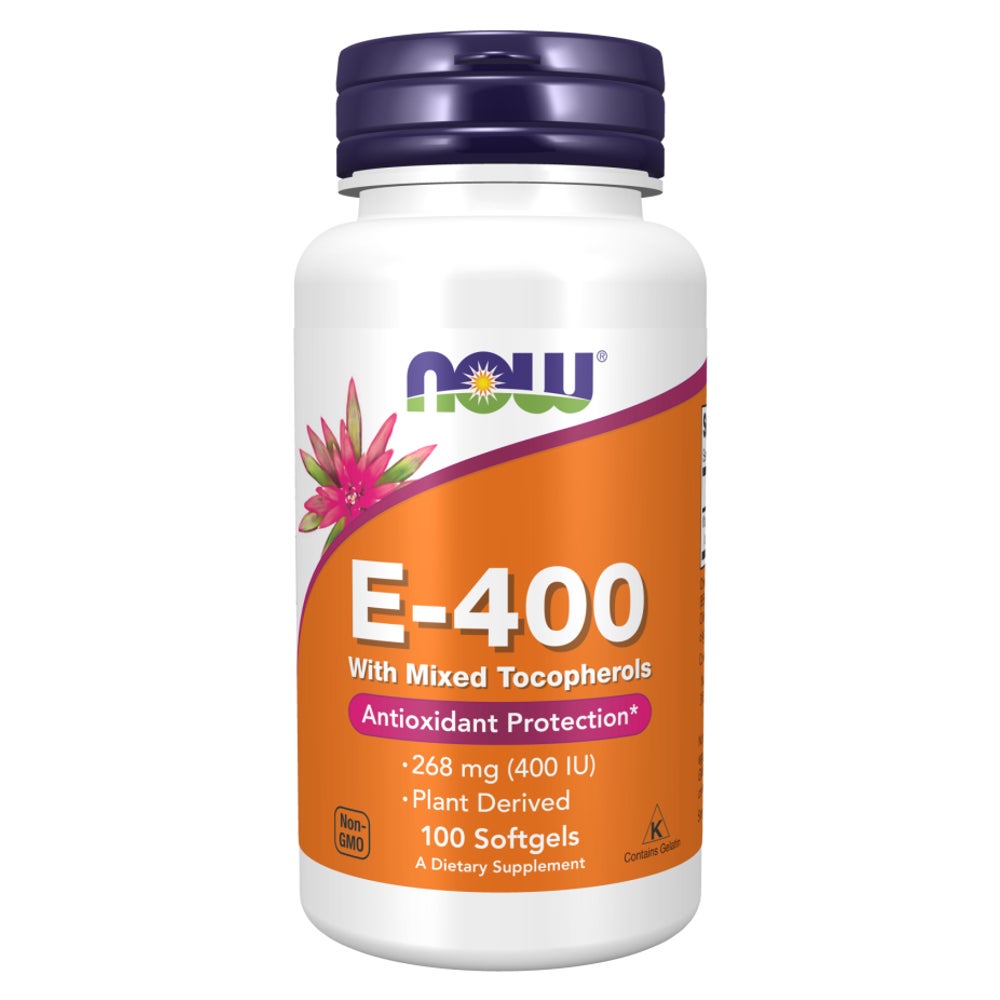 Natürliches Vitamin E 400 IE, 100 Kapseln (Now Foods) 100 St