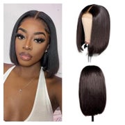 Perücke Bob Echthaar LaceFront Vorgezupft Babyhaar 25cm 20 c 1 St