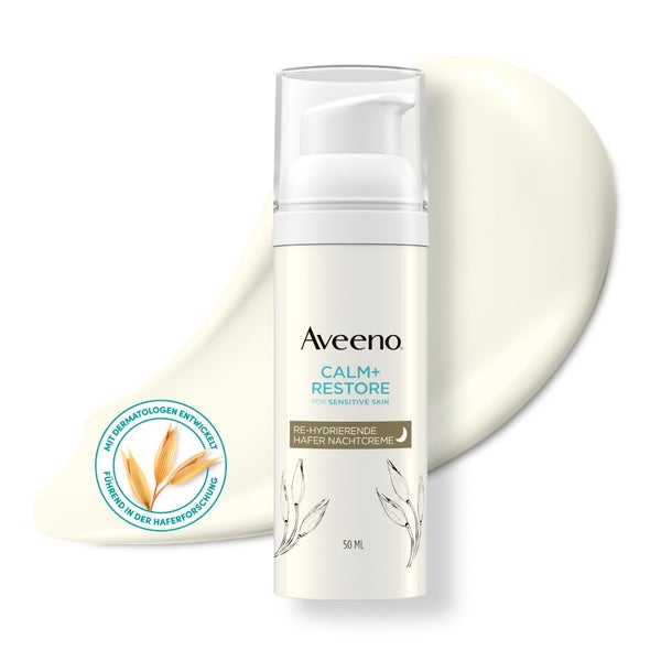 Aveeno Calm+ Restore Re-hydrierende Hafer Nachtcreme 50 ml