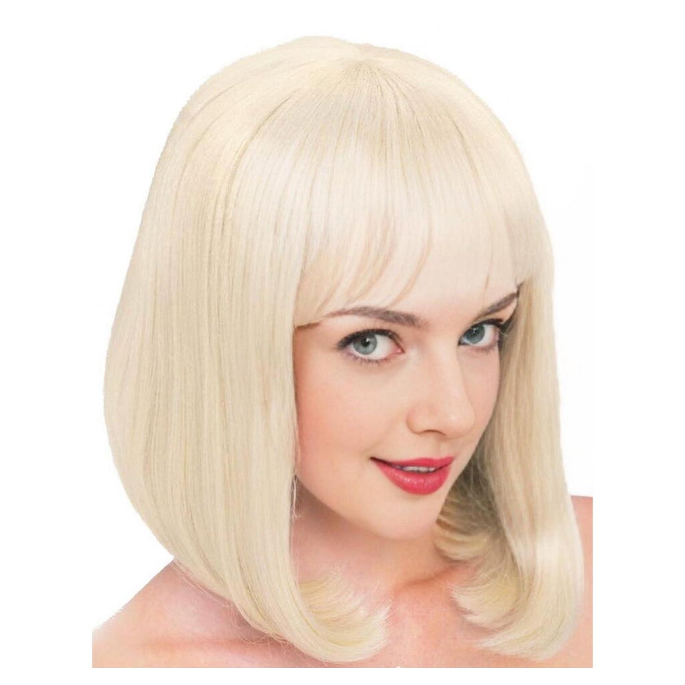 Perücke Bob Pony Synthetikhaar Schulterlänge Damen 28 cm Blo 1 St