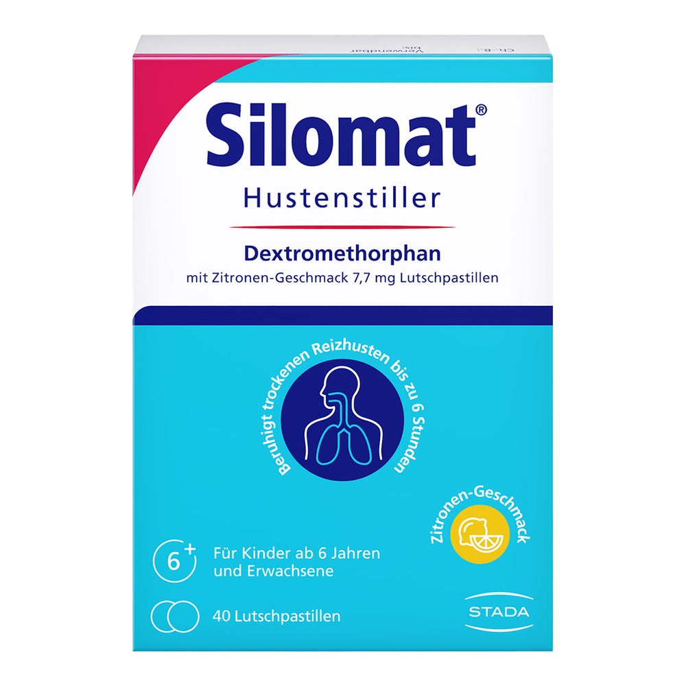 Silomat Hustenstiller Dmp Zitronen Lutschpastillen 40 St