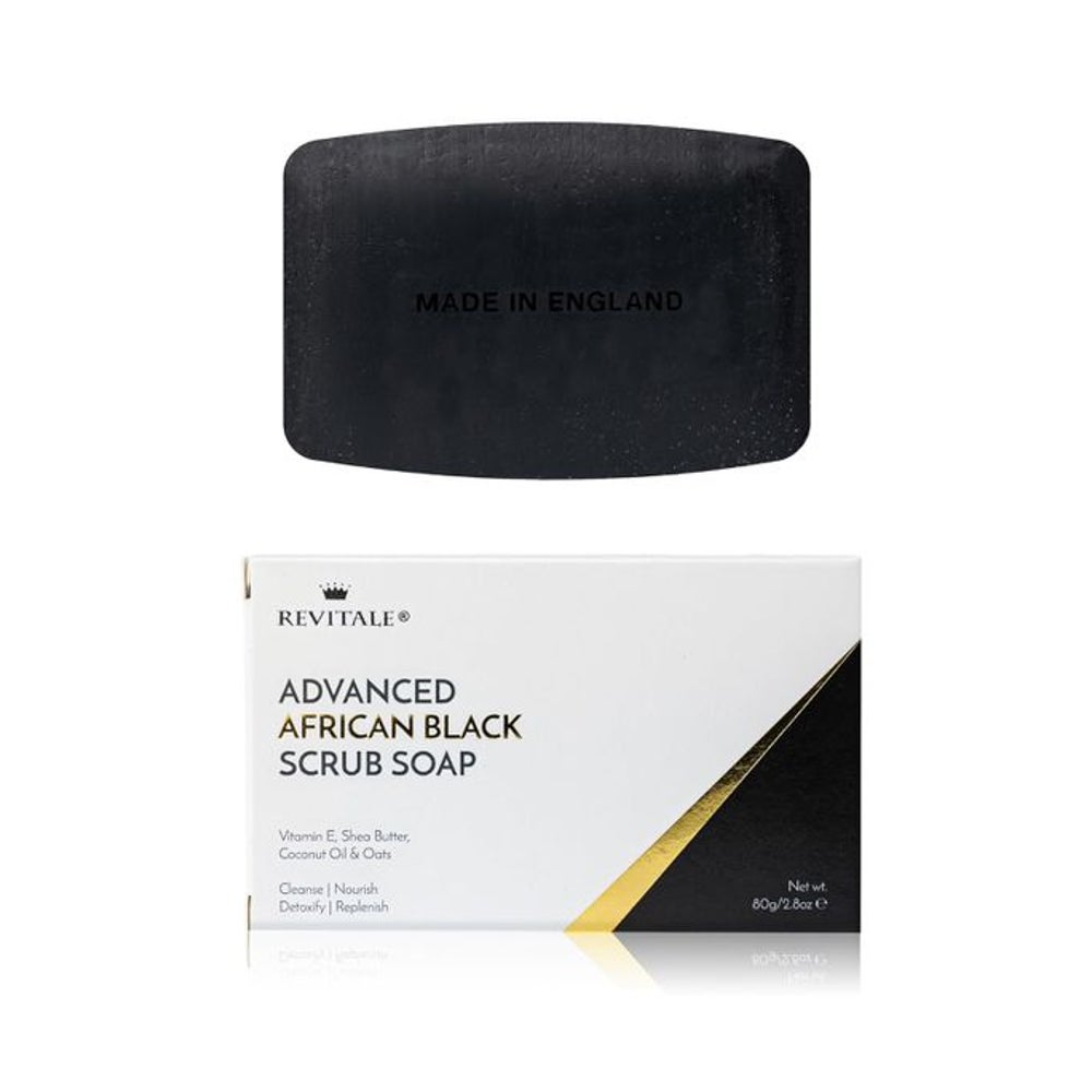 Revitale African Black Naturhafer Peeling Seife 80 g